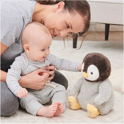 Pelúcia Gund Musical Pinguim Kissy Animado - Olá, bebê! Amigos de pelúcia animados